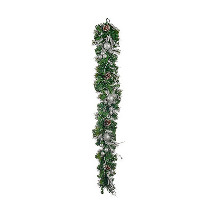 Corona de Navidad Marrón Verde Plata 24 x 12 x 180 cm
