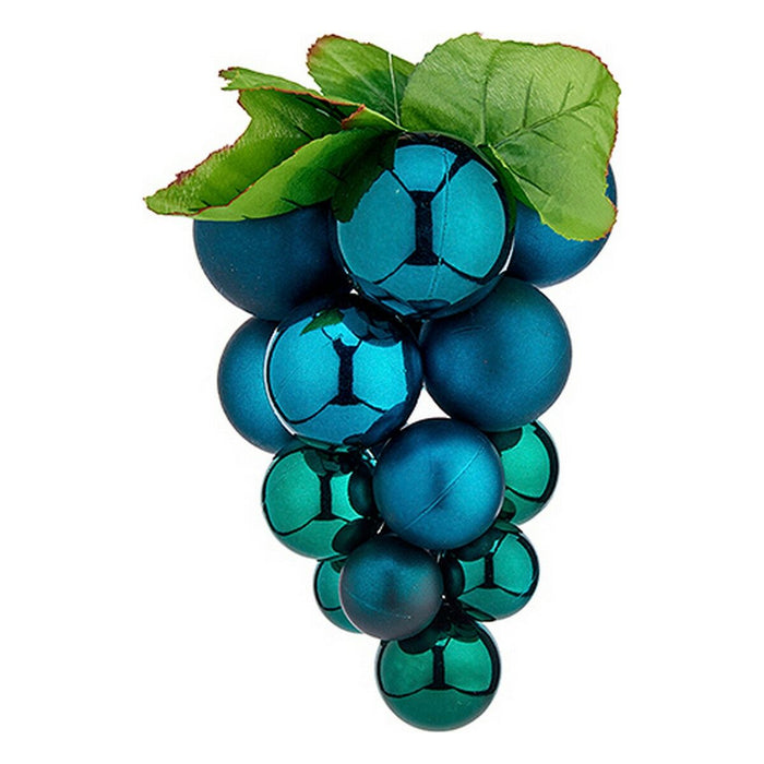 Palla di Natale Uva Piccolo Azzurro Plastica 14 x 14 x 25 cm