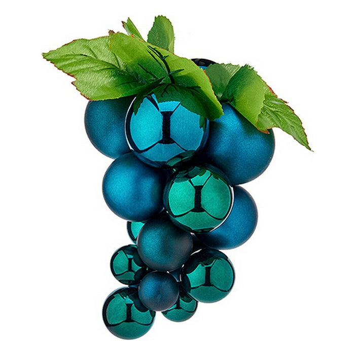 Bolas de Natal Plástico Uva Azul Médio 18 x 18 x 28 cm