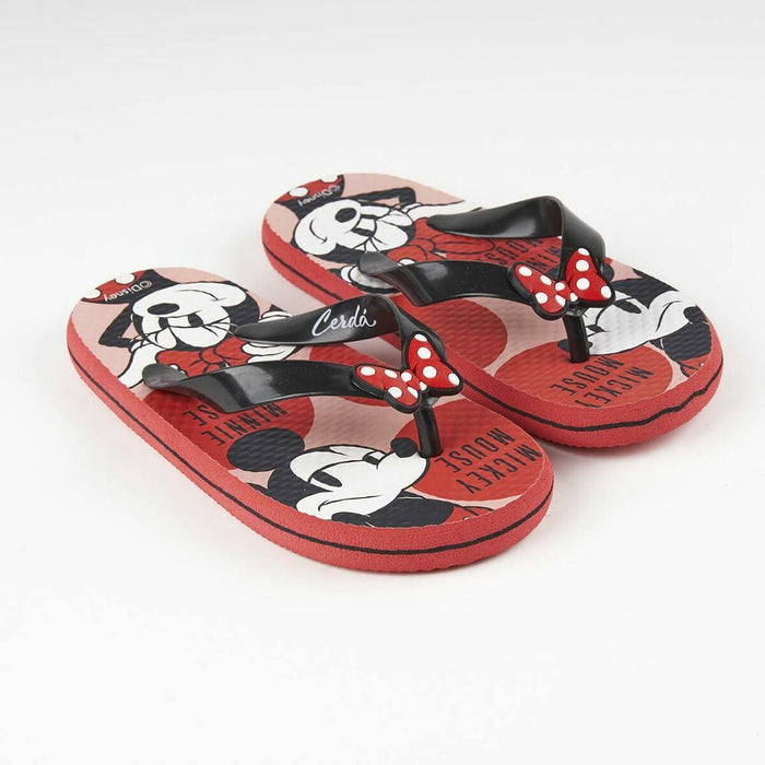 Ciabatte per Bambini Minnie Mouse Rosso