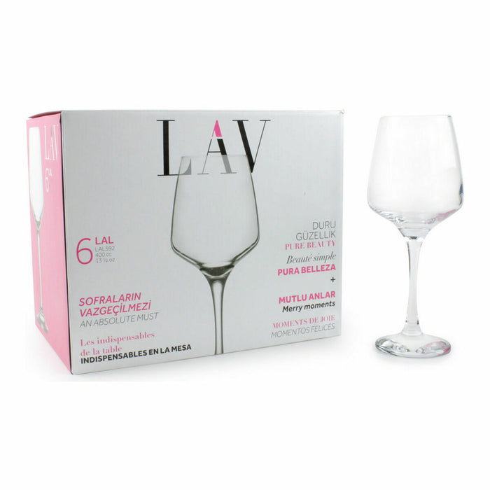 Set di Bicchieri LAV LAL 400 cc (ø 6,5 x 21,6 cm) (6 pcs)