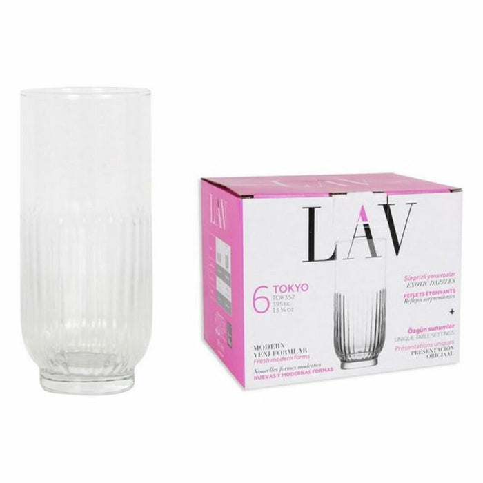 Conjunto de copos LAV Tokyo (6 uds) (395 ml)