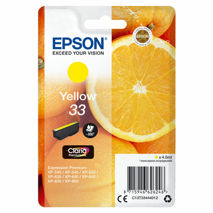 Cartuccia d'inchiostro compatibile Epson C13T33444012 Giallo