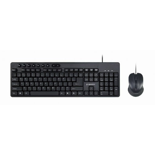 Tastiera e Mouse GEMBIRD KBS-UM-04 Nero Monocromatica QWERTY Qwerty US