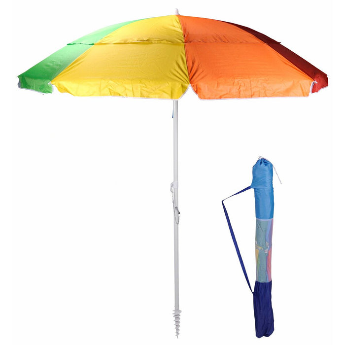 Guarda-chuva de praia articulado multicolor Ø 220 cm