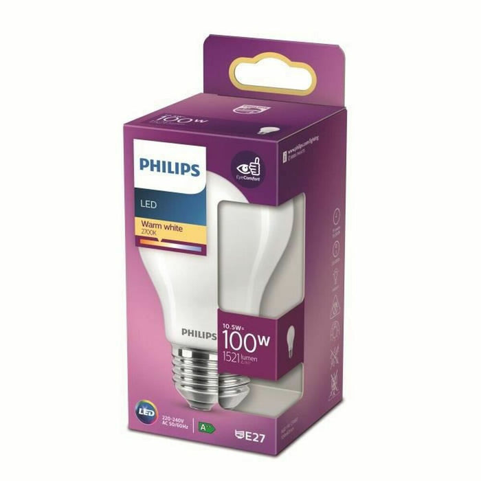 Lâmpada halógena Philips branco quente E27 LED