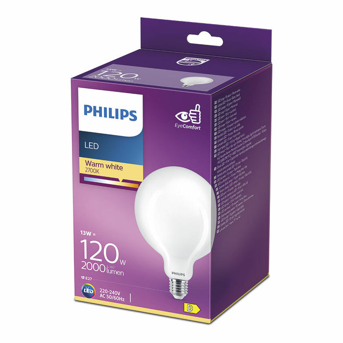 Bombilla Philips LED 12,4 x 17,7 cm E27 13 W 2000 Lm (2700 K)