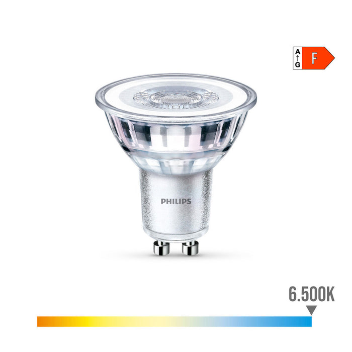 Lampadina LED Dicroica Philips F 4,6 W 50 W GU10 390 lm 5 x 5,4 cm (6500 K)