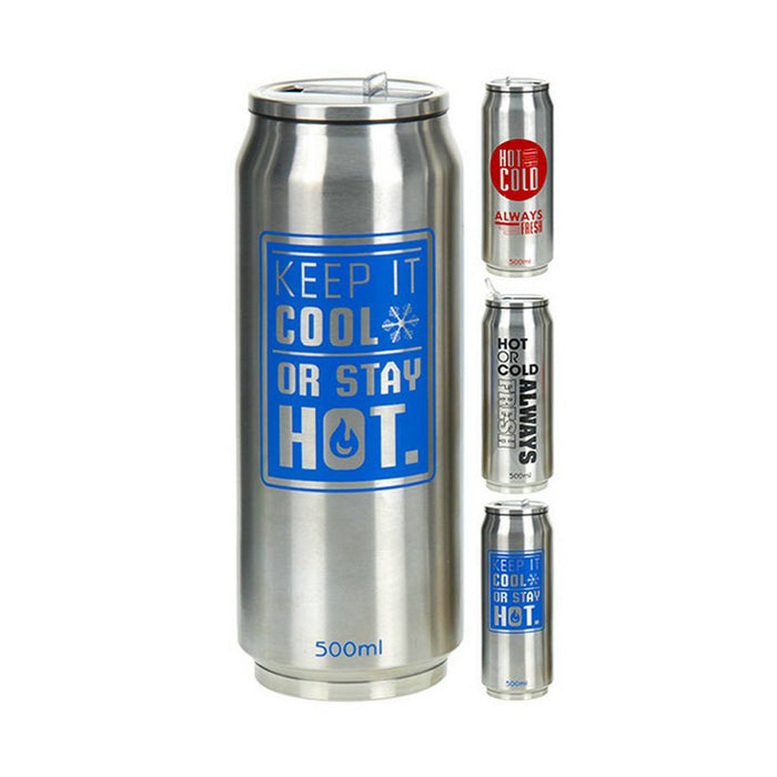Metaltex Travel Thermos de aço inoxidável bocal multicolorido 500 ml