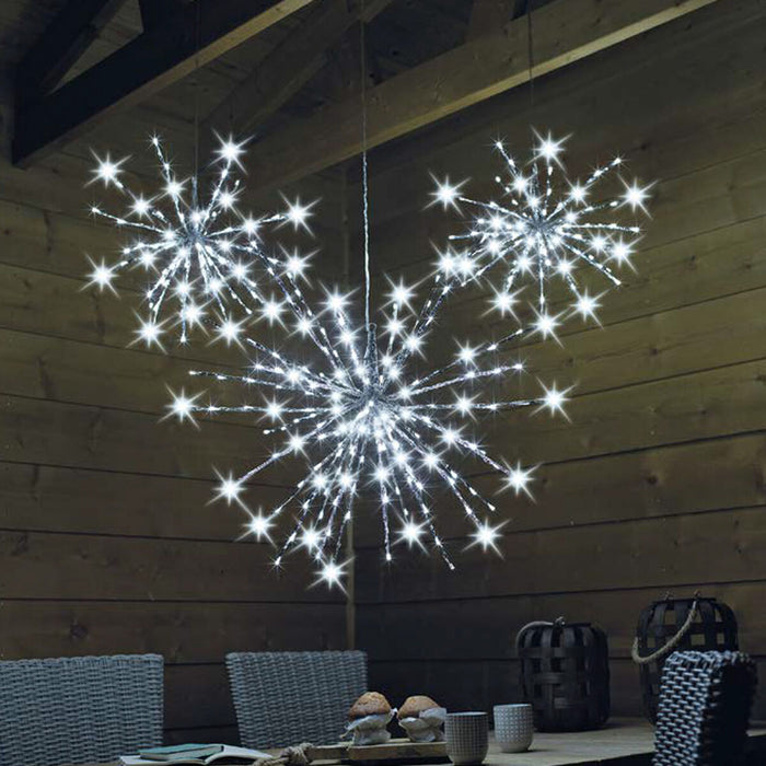 Ghirlanda di Luci LED 5 m 48 x 70 cm Fuochi d'artificio