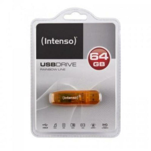 Memoria USB INTENSO FAELAP0282 USB 2.0 64 GB Arancio 64 GB Memoria USB