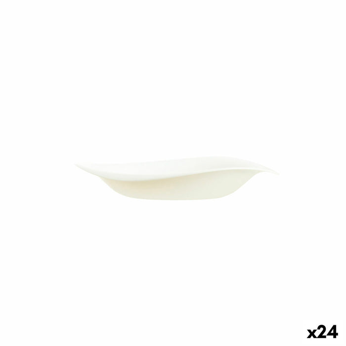 Plato Hondo Arcoroc Tendencia Cristal Beige (23 cm) (24 Uds)