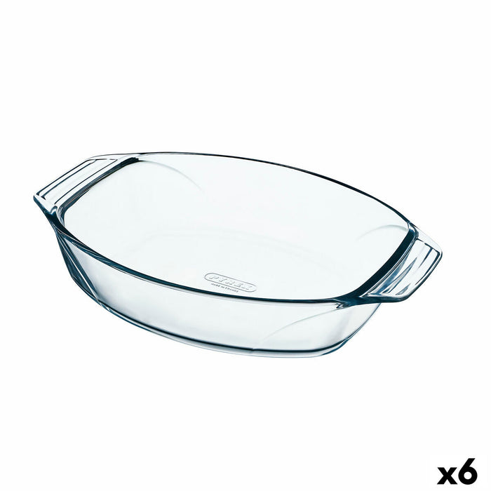 Fuente de Horno Pyrex Irresistible Ovalada Vidrio Transparente 35,1 x 24,1 x 6,9 cm (6 Unidades)