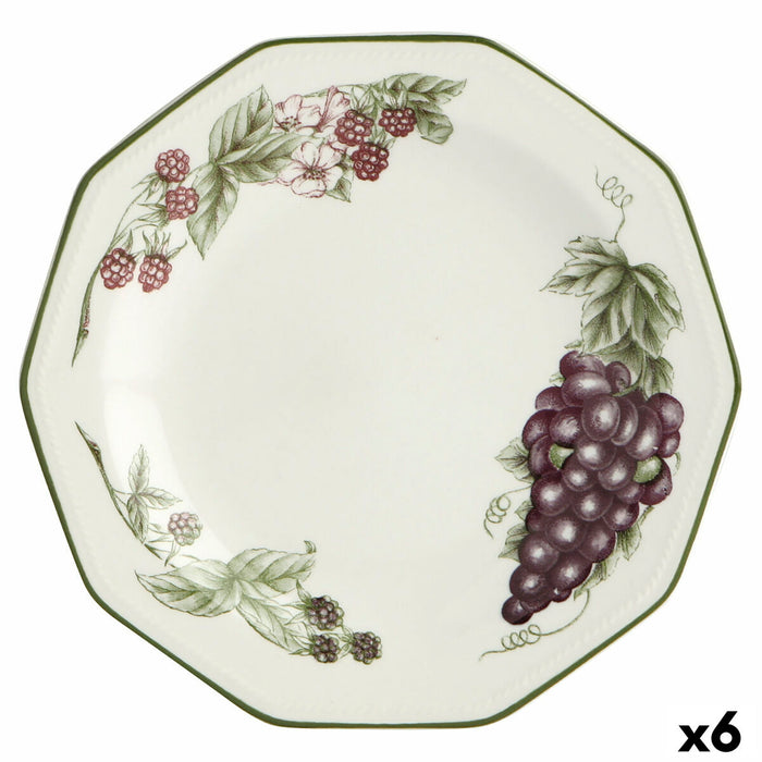 Piatto da Dolce Churchill Victorian Ceramica servizio di piatti (Ø 20,5 cm) (6 Unità)