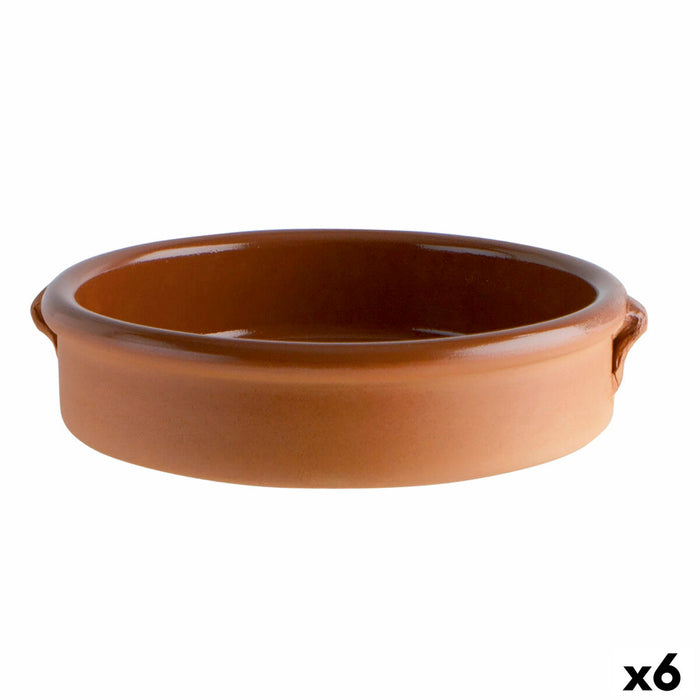 Pote de Cerâmica Marrom (23 cm) (6 Unidades)
