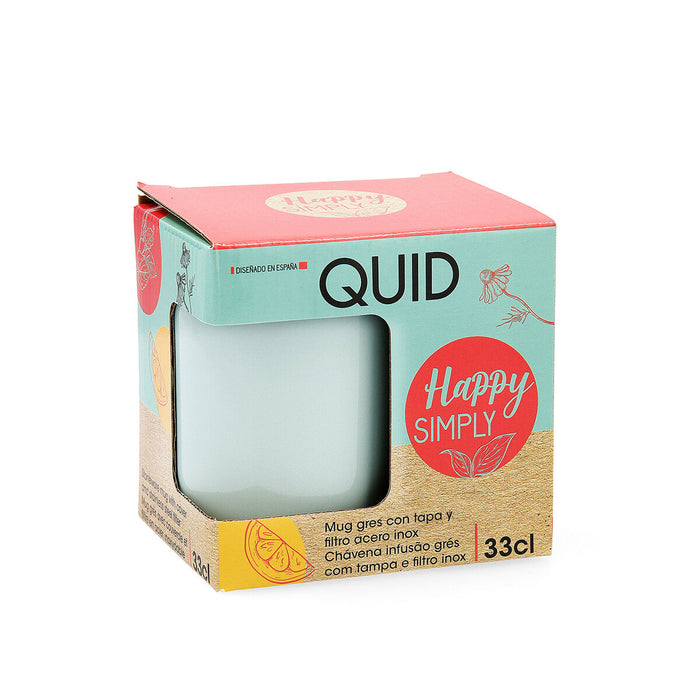 Quid Happy Simply Vaso con Filtro para Infusiones (330 ml) (12 Uds)