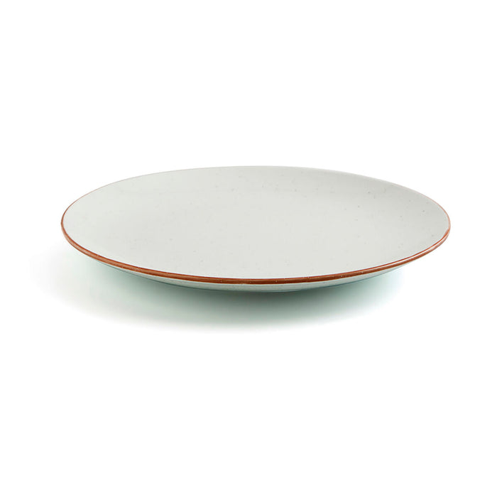 Prato de Jantar Ariane Terra Ceramica Bege (Ø 31 cm) (6 Unidades)