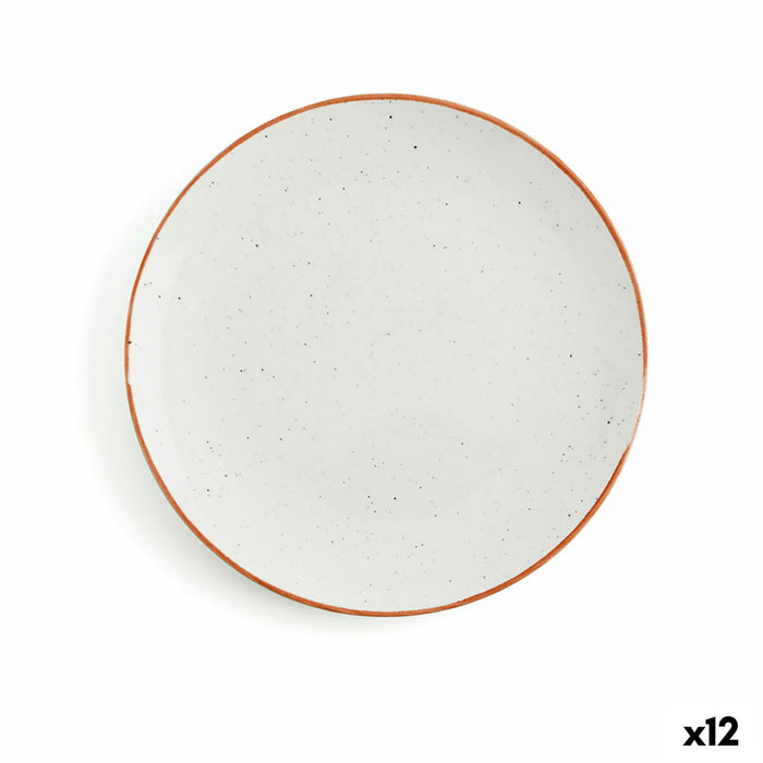 Prato de Jantar Ariane Terra Ceramica Bege (Ø 21 cm) (12 Unidades)