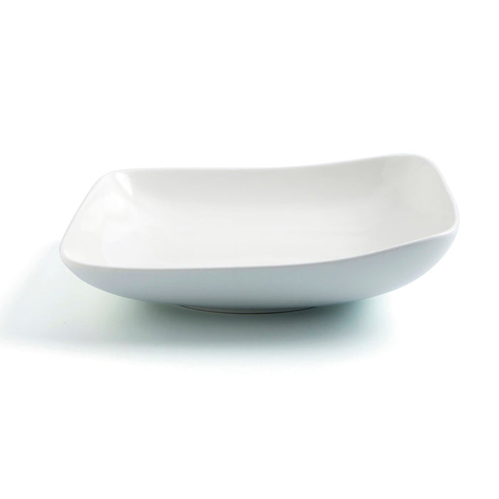 Piatto Fondo Ariane Vital Quadrato Ceramica Bianco (Ø 21 cm) (6 Unità)