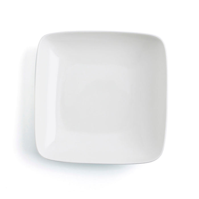 Prato de Sopa Ariane Vital Square Cerâmica Branca (Ø 21 cm) (6 Unidades)