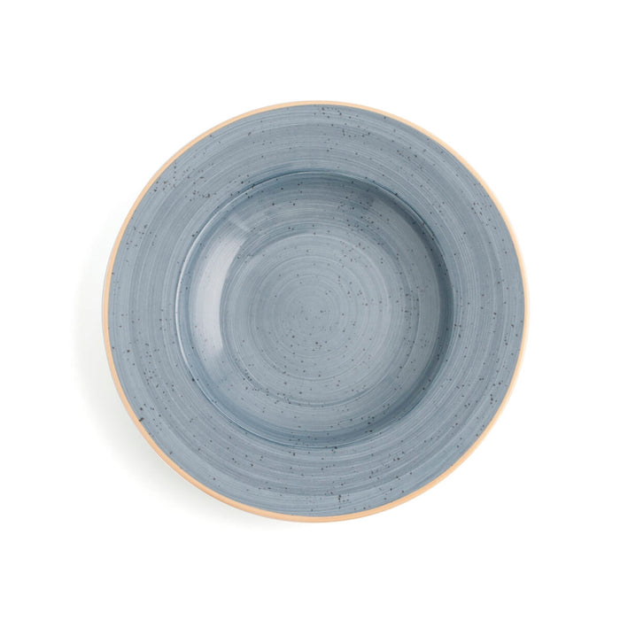 Piatto Fondo Ariane Terra Ceramica Azzurro (Ø 26 cm) (6 Unità)