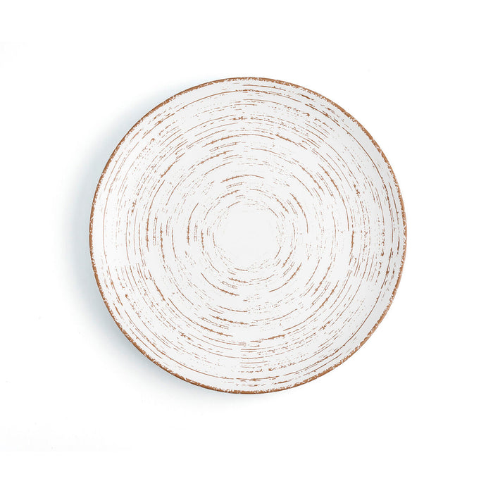 Piatto da pranzo Ariane Tornado White Bicolore Ceramica Ø 27 cm (6 Unità)