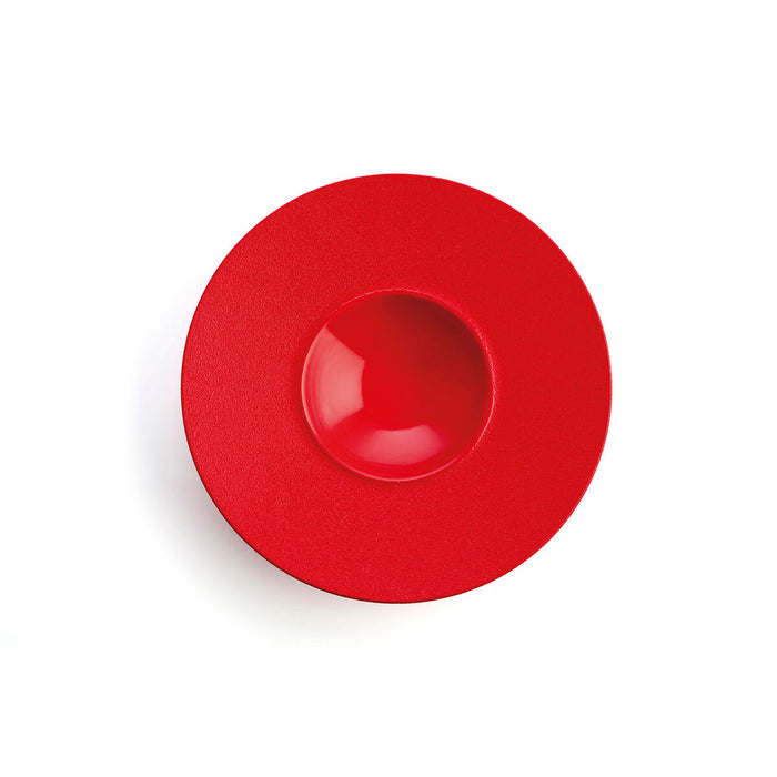 Piatto Fondo Ariane Antracita Ceramica Rosso (Ø 28 cm) (6 Unità)