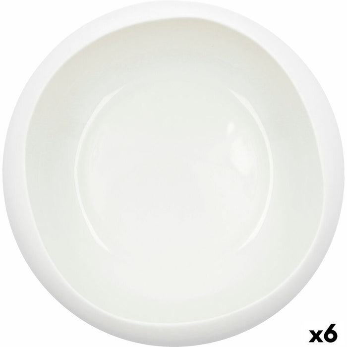 Tigela Ariane Organic Ceramic Branca (Ø 21 cm) (2 Unidades)