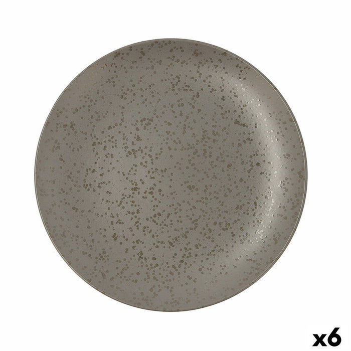 Prato Plano Ariane Oxide Ceramic Grey (Ø 31 cm) (6 Unid.)