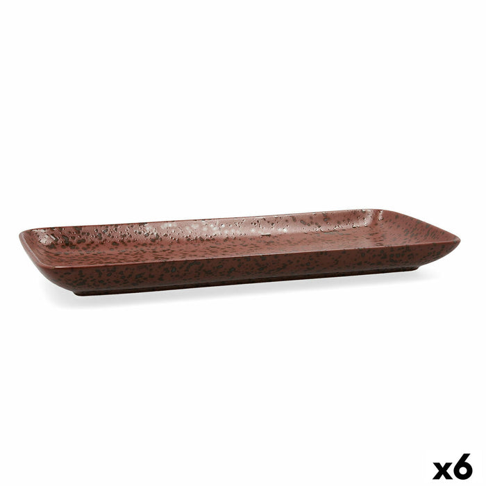Teglia da Cucina Ariane Oxide Ceramica Marrone (36 x 16,5  cm) (6 Unità)