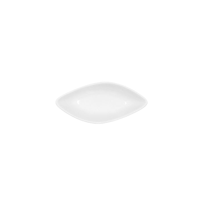 Ariane Alaska Mini Tigela Oval de Cerâmica Branca (10,5 x 4,8 x 2,8 cm) (18 Unidades)