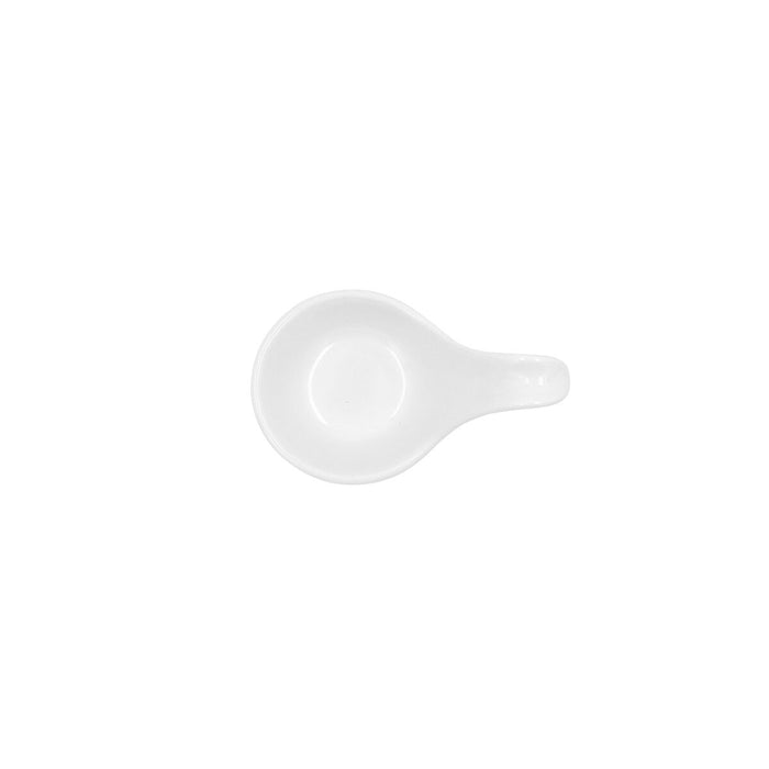 Tigela Ariane Alaska 9,6 x 5,9 cm Mini Colher de Cerâmica Branca (18 Unidades)