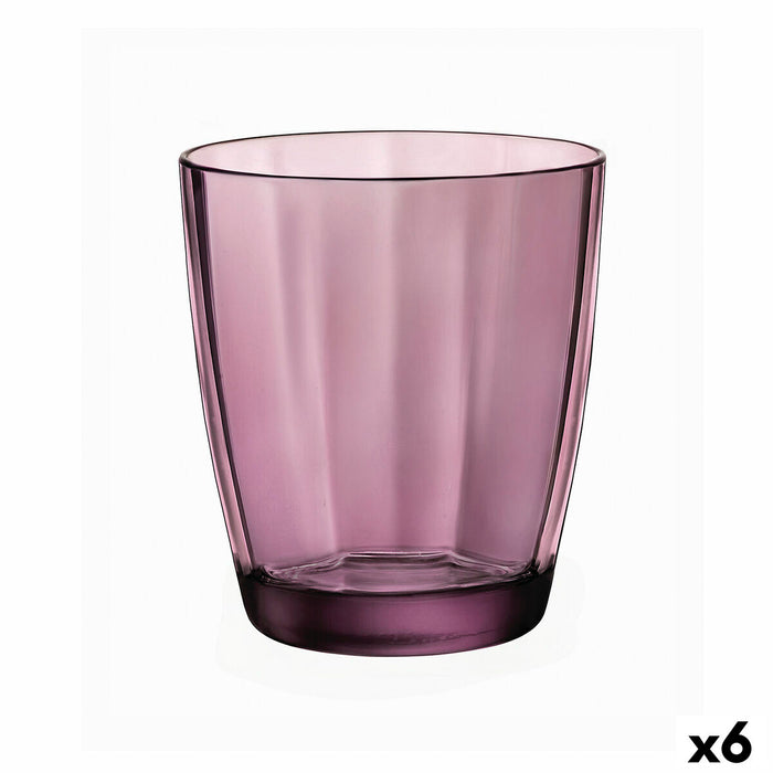 Bicchiere Bormioli Rocco Pulsar Viola Vetro 390 ml (6 Unità) (Pack 6x)