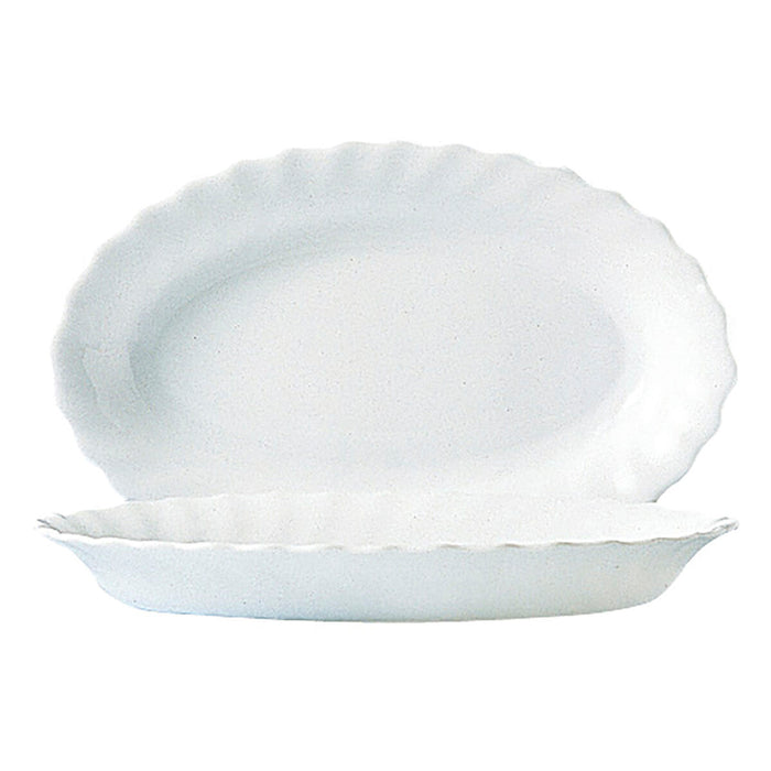Assadeira Luminarc Trianon Vidro Branco (Ø 35 cm) (6 Unidades)