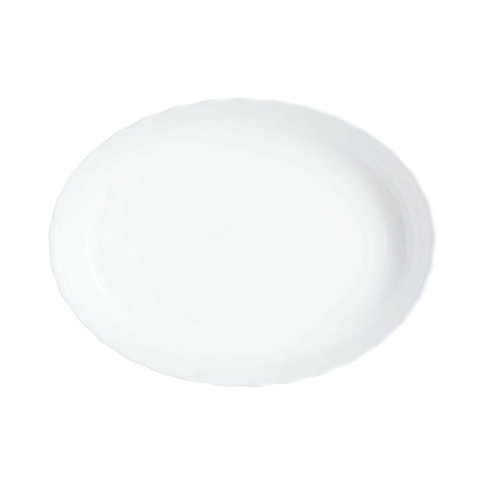 Teglia da Cucina Luminarc Trianon Ovale Bianco Vetro 31 x 24 cm (6 Unità)