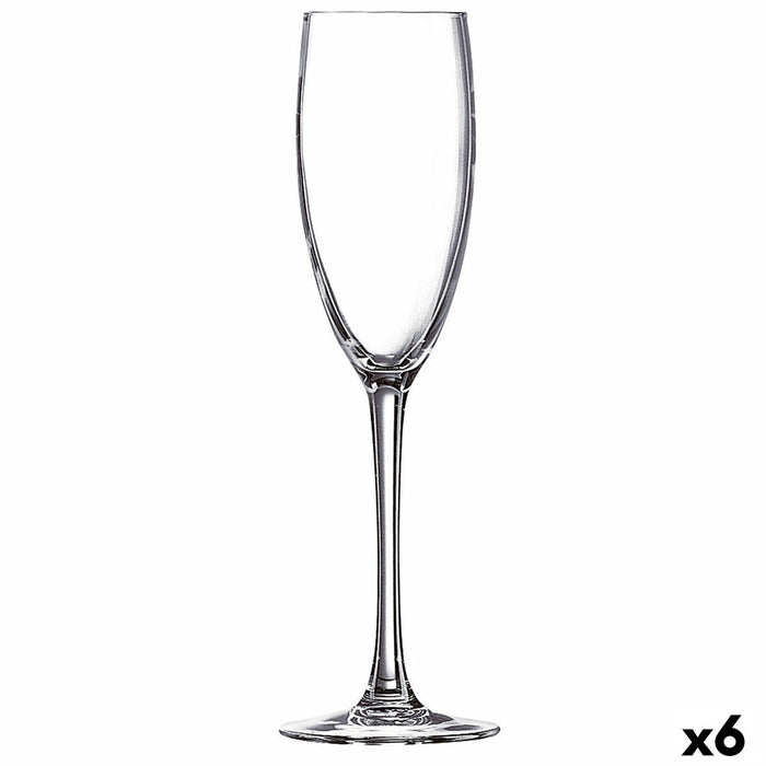 Calice da champagne Ebro Trasparente Vetro (160 ml) (6 Unità)