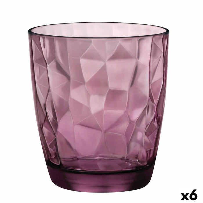 Bicchiere Bormioli Rocco Diamond Viola Vetro (390 ml) (6 Unità)