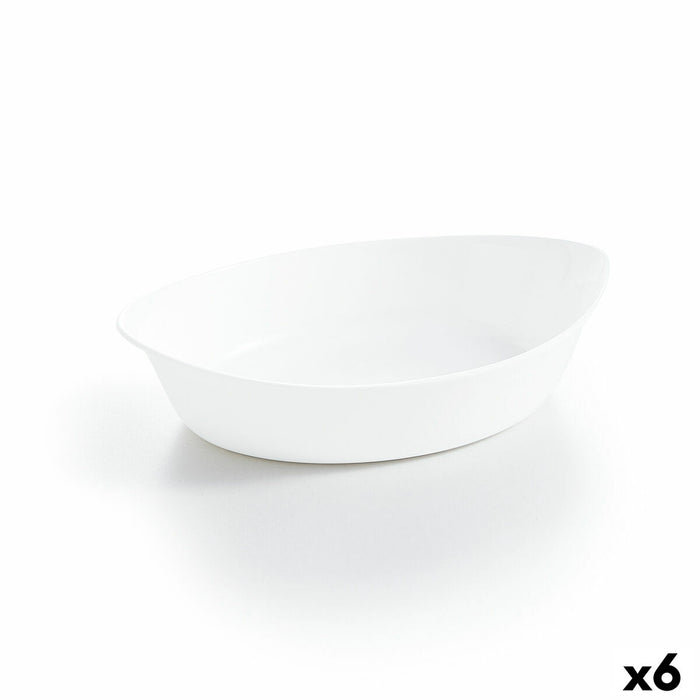 Luminarc Smart Cuisine Bandeja Horno Oval Cristal Blanco 25 x 15 cm (6 Unidades)