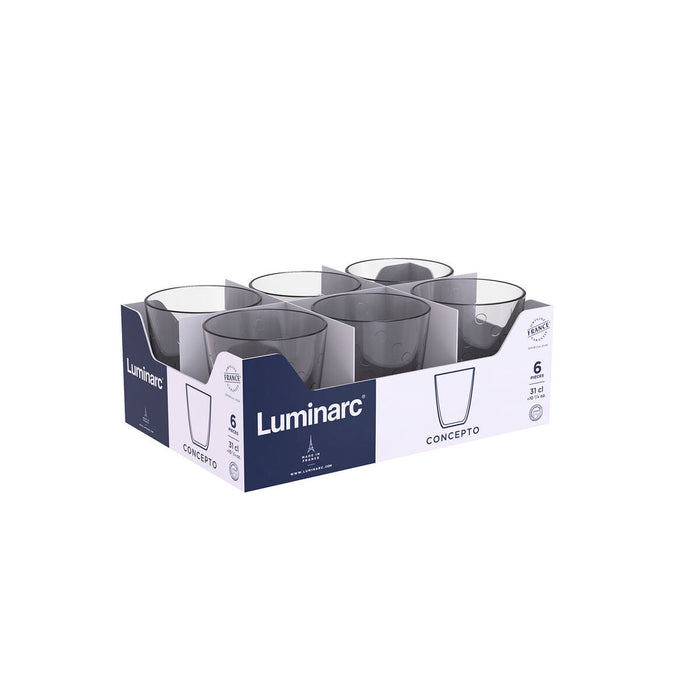 Luminarc Concepto Nuggets Vidro Cinza 310 ml (24 Unidades)
