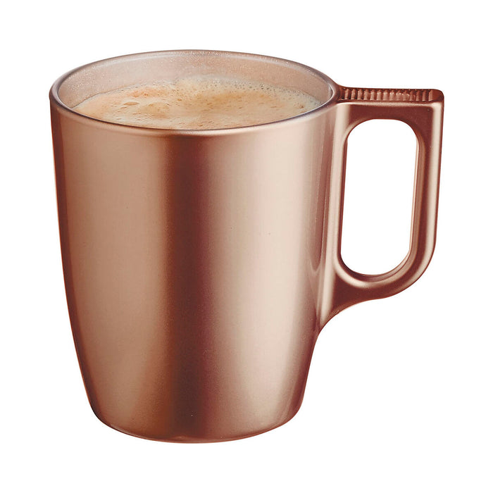 Tazza Mug Luminarc Flashy Marrone Chiaro 250 ml Vetro (6 Unità)