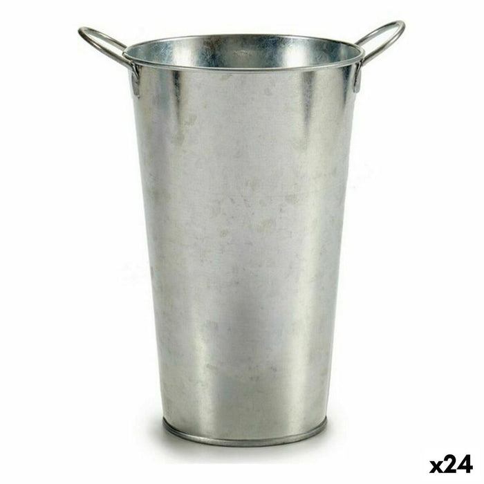 Vaso Con manici Argentato (15 x 23,5 x 20 cm) (24 Unità)