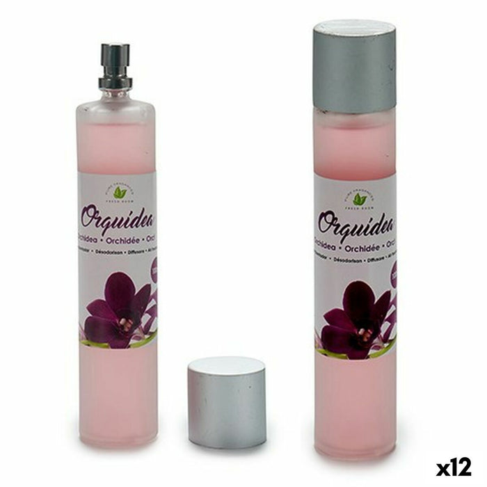 Difusor Spray Para Ambientes Orquidea Plastico Vaso (100 ml) (12 Uds)