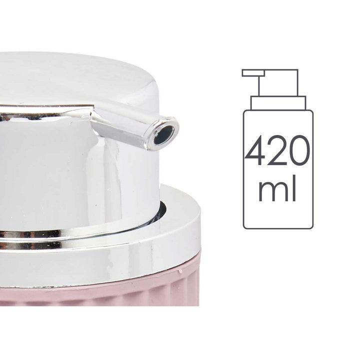 Dosificador Jabon Plastico Rosa 32 Unidades (420 ml)