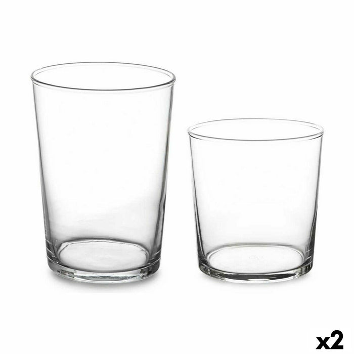 Set de Vasos Bistro Cristal Transparente (380 ml) (2 Unidades) (510 ml)