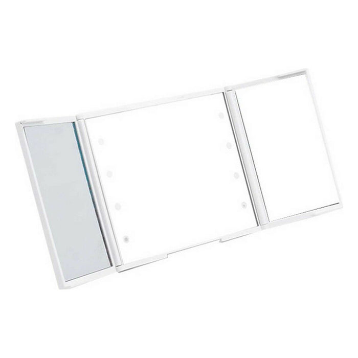 Specchio Tascabile Luce LED Bianco 1,5 x 9,5 x 11,5 cm (12 Unità)