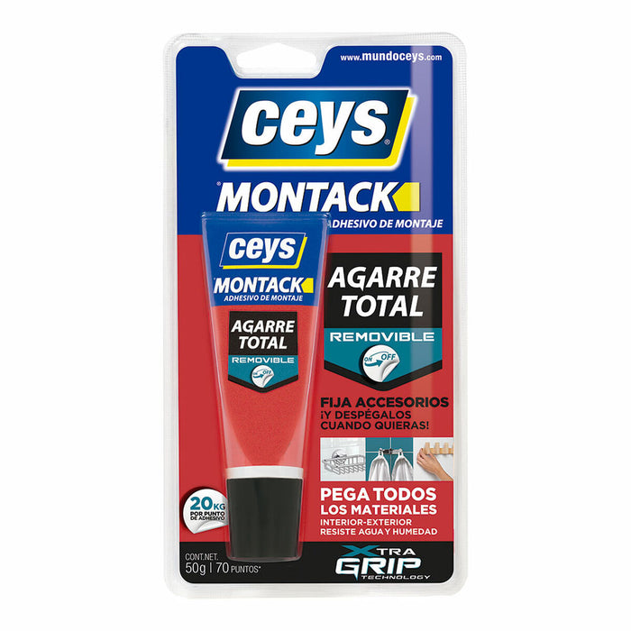 Ceys Montack Adhesivo para molduras removibles 507250 50g
