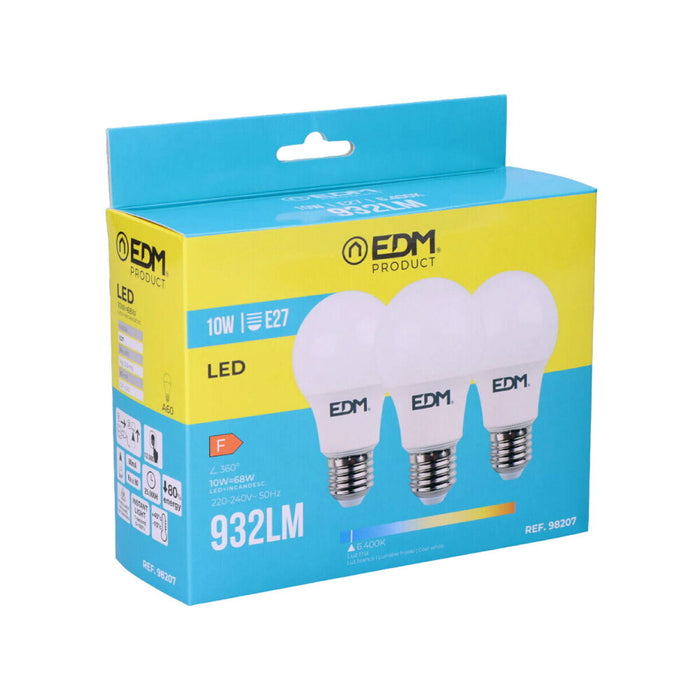 Lâmpada LED EDM E27 10 WF 810 Lm (6400K)