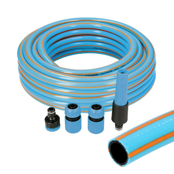 Set di Tubi flessibili con accessori EDM Azzurro 5/8" 20 mm x 15 m