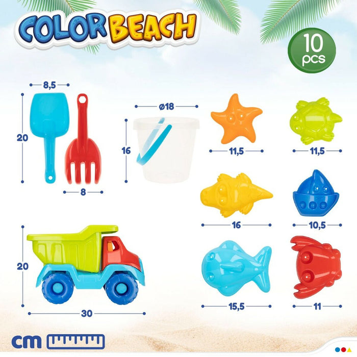 Set di giocattoli per il mare Colorbaby polipropilene (8 Unità)