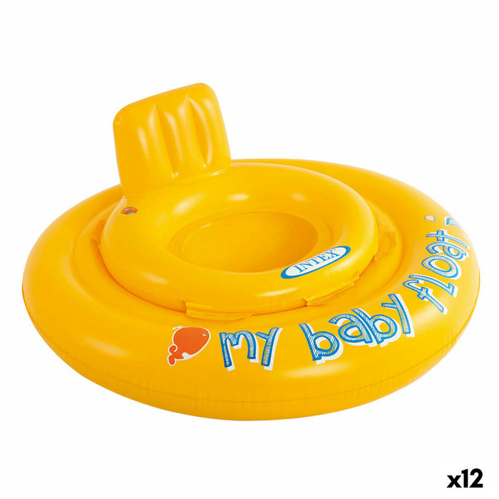 Galleggiante per bambini Intex Giallo 70 x 25 x 70 cm (12 Unità)